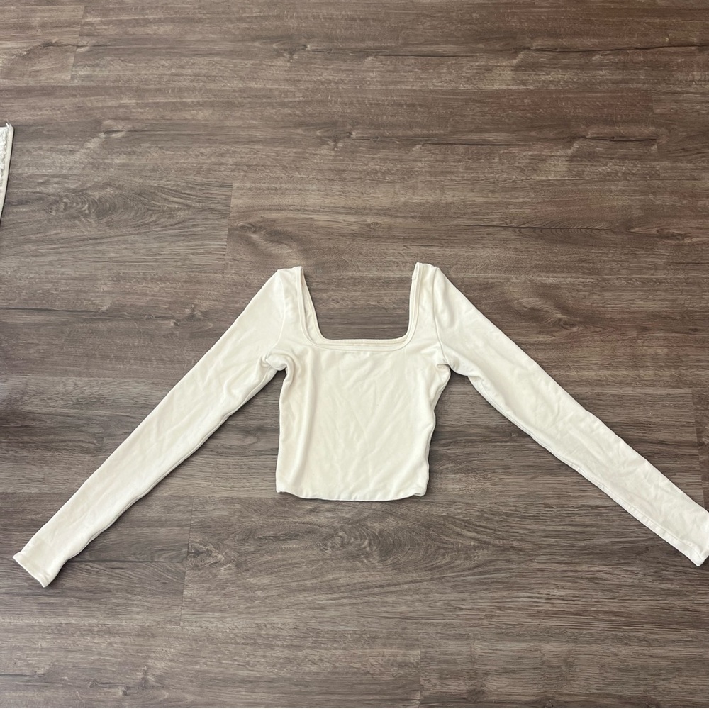 Oh Polly Cream Long Sleeve Blouse